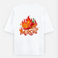 Mirchi Oversized T-shirt (Back print) by @umiq.studio
