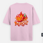 Mirchi Oversized T-shirt (Back print) by @umiq.studio