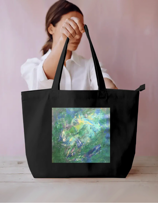 Emerald Dance Everyday Large Tote Bag by Lata Francis 