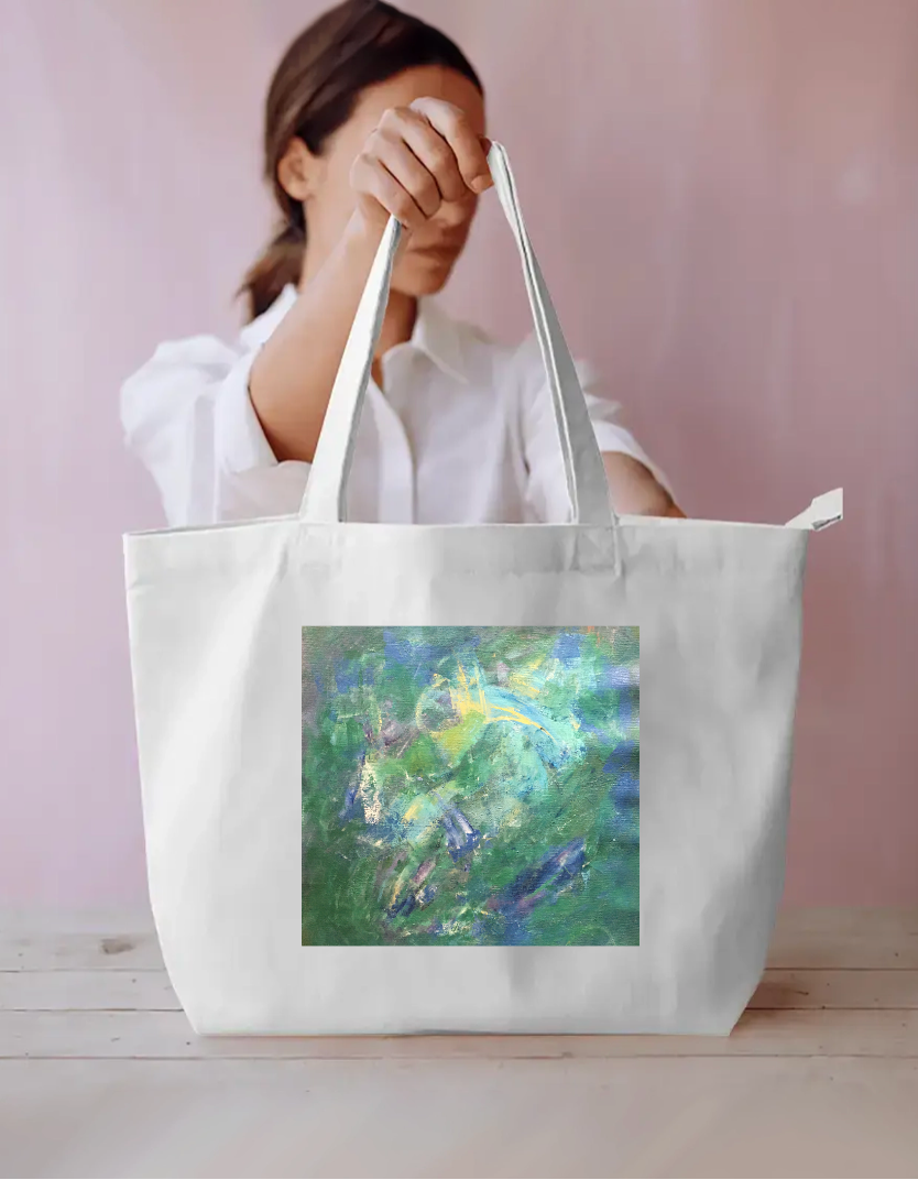 Emerald Dance Everyday Large Tote Bag by Lata Francis 