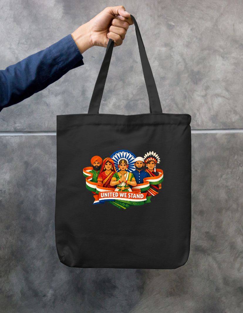 UNITED WE STAND Zipper Tote Bag by @URBANDIGISTOR_21