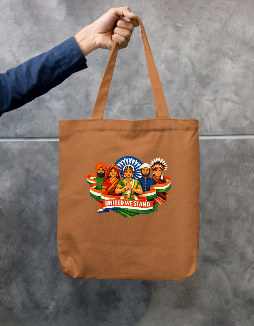 UNITED WE STAND Zipper Tote Bag by @URBANDIGISTOR_21