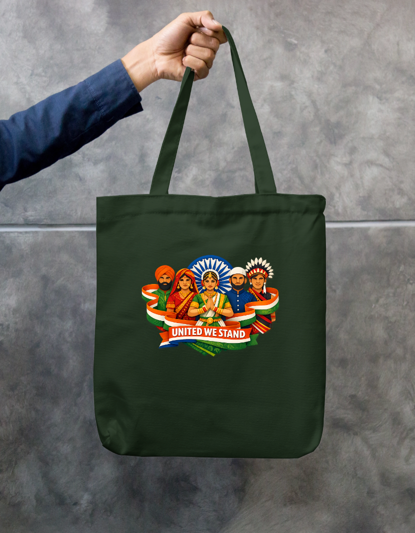 UNITED WE STAND Zipper Tote Bag by @URBANDIGISTOR_21