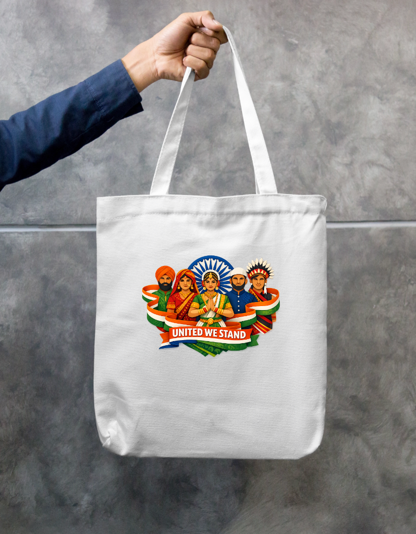 UNITED WE STAND Zipper Tote Bag by @URBANDIGISTOR_21