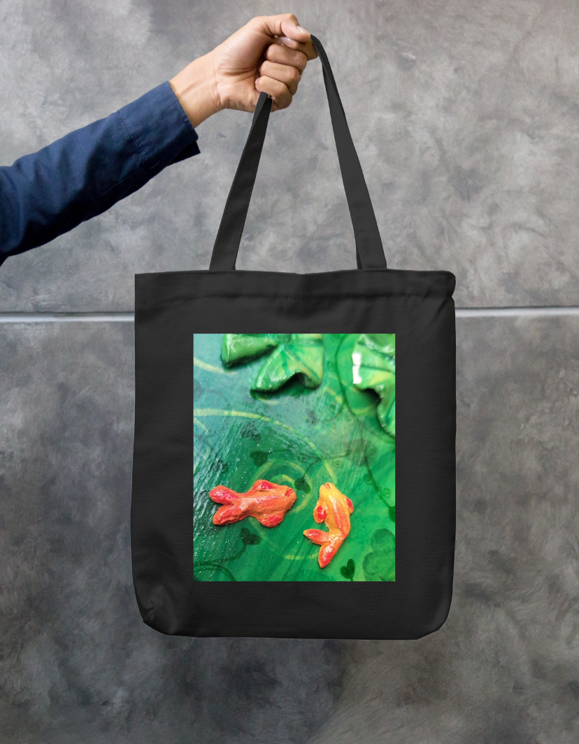 Fish design Zipper Tote Bag by @artdoorbymegha