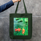 Fish design Zipper Tote Bag by @artdoorbymegha