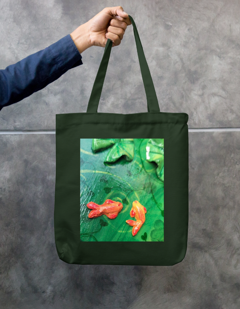 Fish design Zipper Tote Bag by @artdoorbymegha