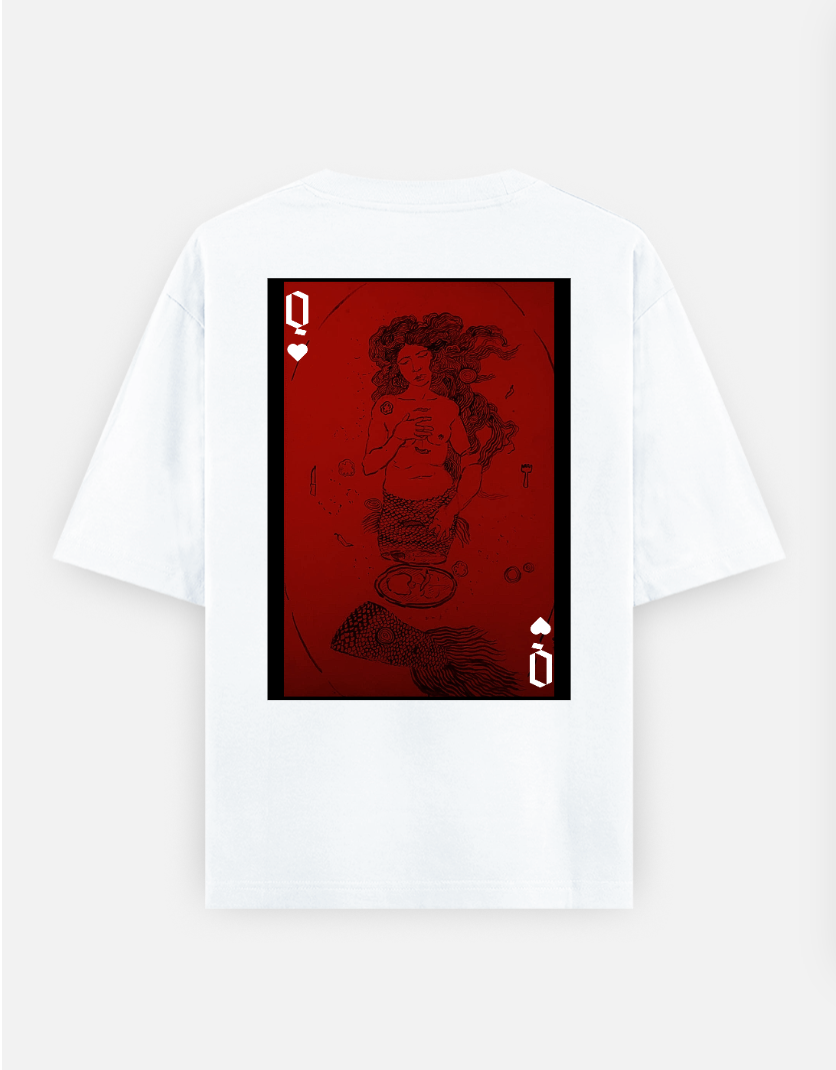 The Meal (BACK PRINT) Oversized T-shirt (Back print) by Rishit Chakraborty