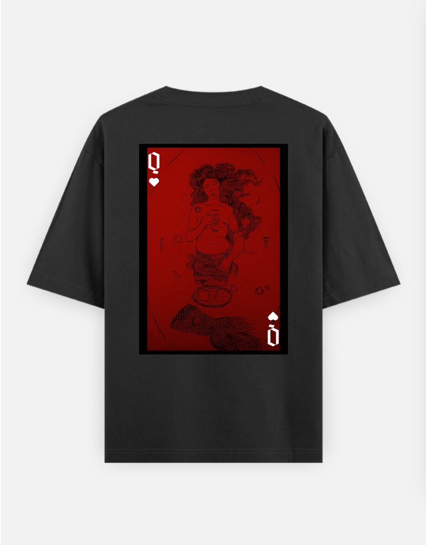 The Meal (BACK PRINT) Oversized T-shirt (Back print) by Rishit Chakraborty