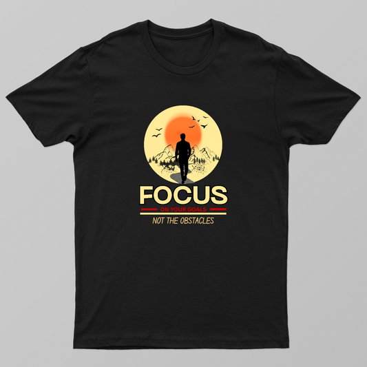 Motivational Hiking & Nature Sunset Graphic Tee Unisex T-shirt by SeJaa_Studio