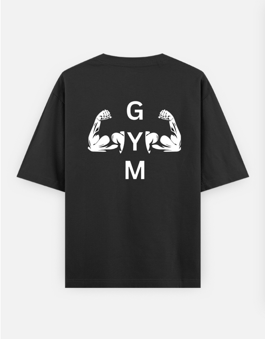 Gym Oversized T-shirt (Back print) by Virendra Giri