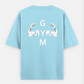 Gym Oversized T-shirt (Back print) by Virendra Giri