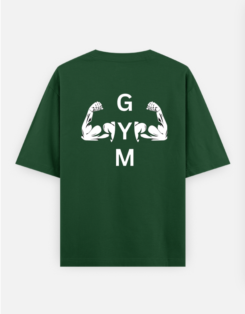 Gym Oversized T-shirt (Back print) by Virendra Giri