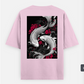 Yin yang koi Fish Japanese aesthetic T-shirt Oversized T-shirt (Back print) by @zunier21