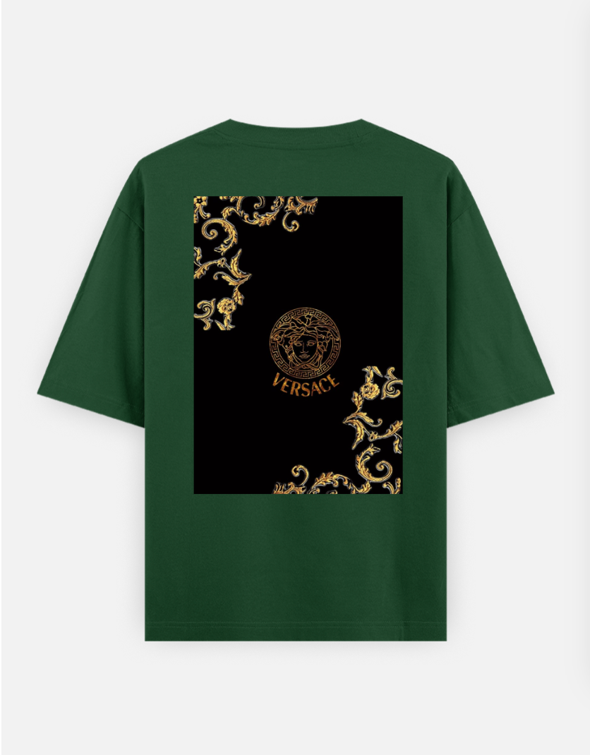 Versace inspired Medusa graphic oversize t-shirt Oversized T-shirt (Back print) by @zunier21