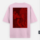 Smoke(red)(BACK PRINT) Oversized T-shirt (Back print) by Rishit Chakraborty