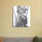 Anime drawing, hand drawn, original A3 size paper 16"x20" Canvas Poster by @kyozumi_00