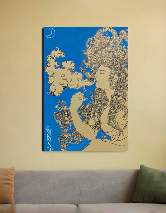 Smoke (Art print) 20"x30" Canvas Poster by Rishit Chakraborty
