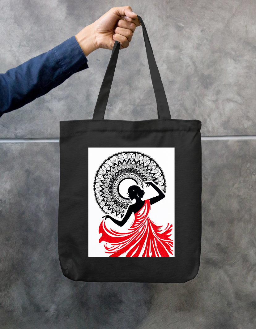 Mandala art design Zipper Tote Bag by @art_byvidhiiii