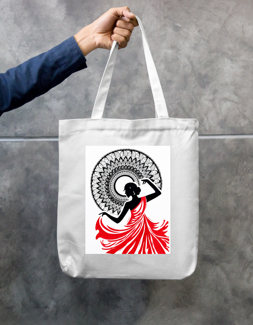 Mandala art design Zipper Tote Bag by @art_byvidhiiii