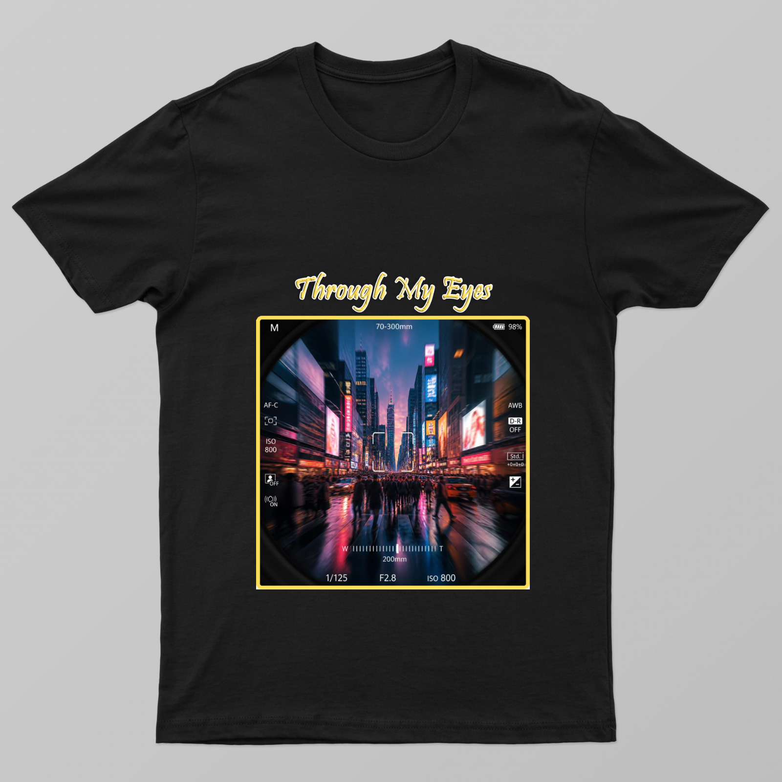 Through My Eyes Unisex T-shirt by @_digital_scribbler_