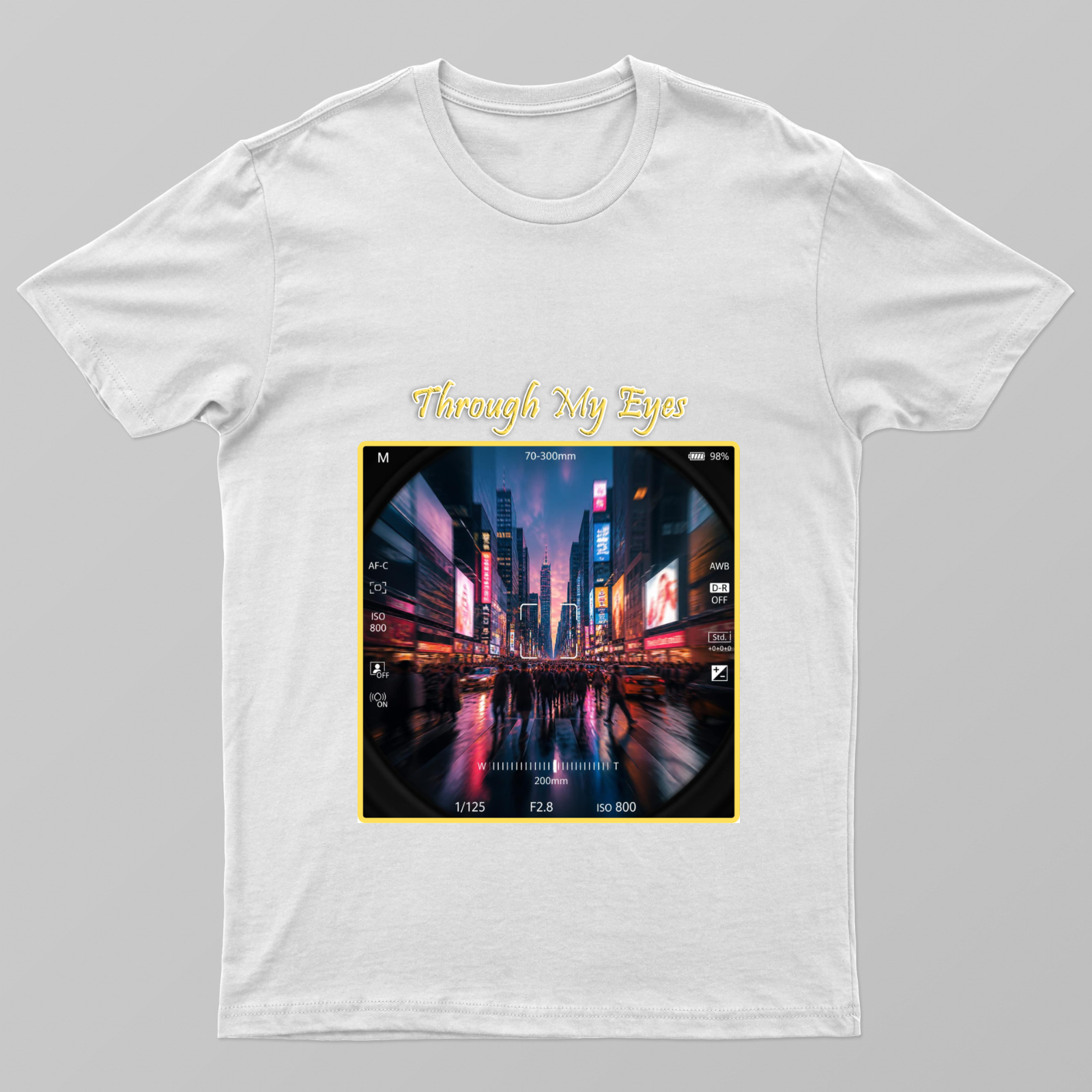 Through My Eyes Unisex T-shirt by @_digital_scribbler_