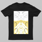 Golden Heart Flow Unisex T-shirt by @sawmi_the_1