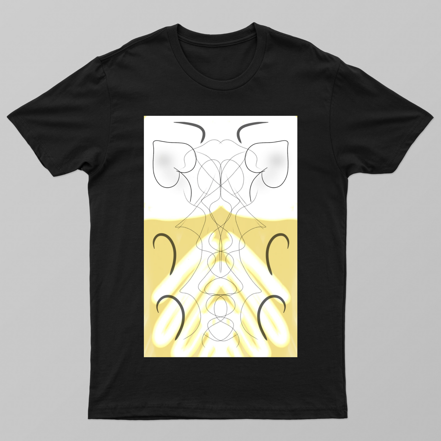 Golden Heart Flow Unisex T-shirt by @sawmi_the_1