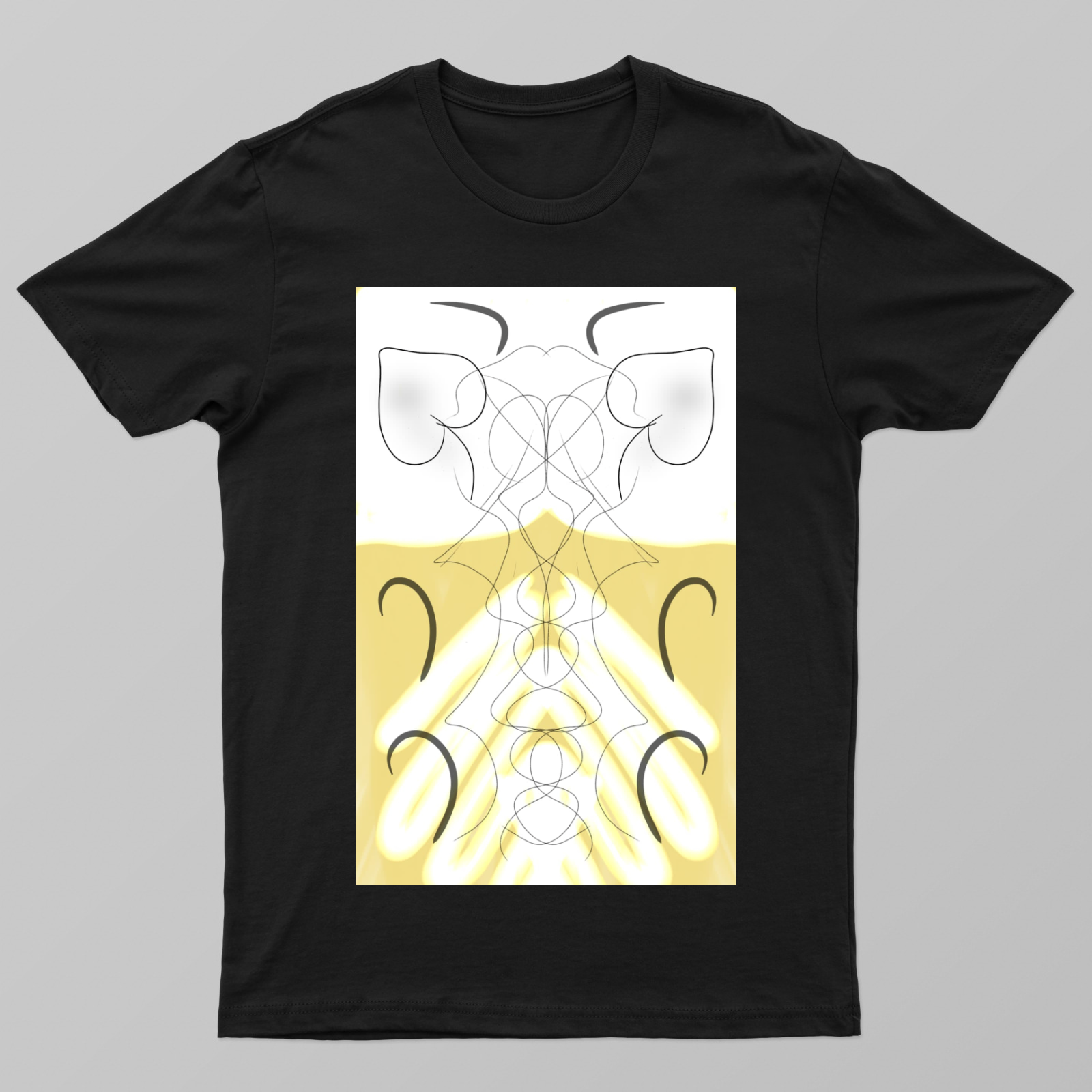Golden Heart Flow Unisex T-shirt by @sawmi_the_1