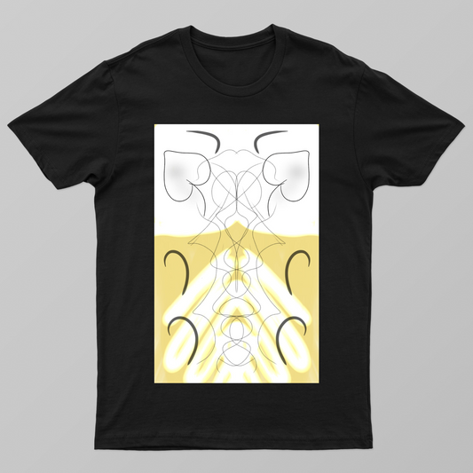Golden Heart Flow Unisex T-shirt by @sawmi_the_1
