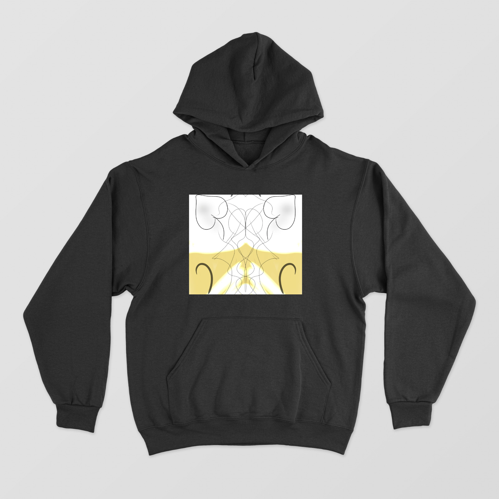 Golden Heart Flow Unisex Hoodie by @sawmi_the_1