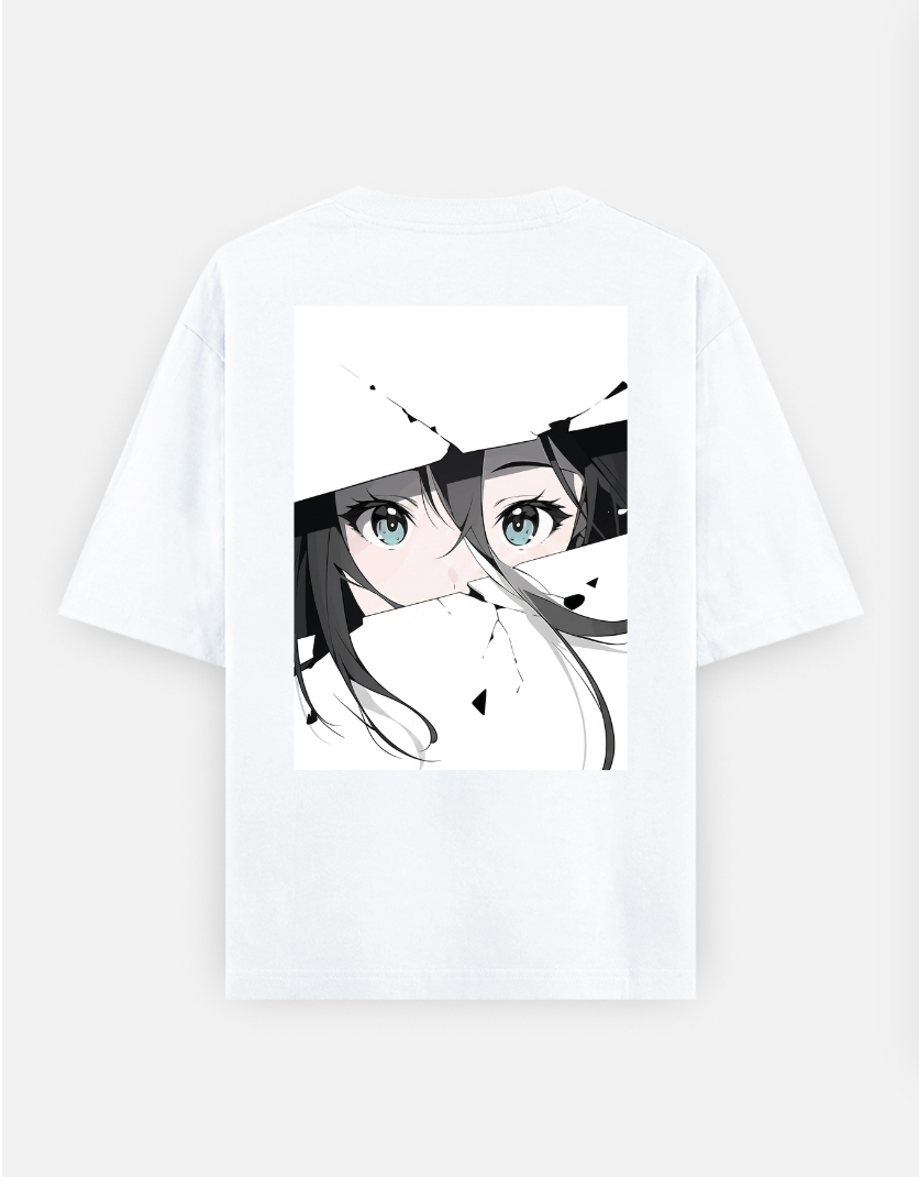 Anime Oversized t shirt Oversized T-shirt (Back print) by Salchim Marak