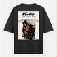 Samurai t-shirt Oversized T-shirt (Back print) by Salchim Marak