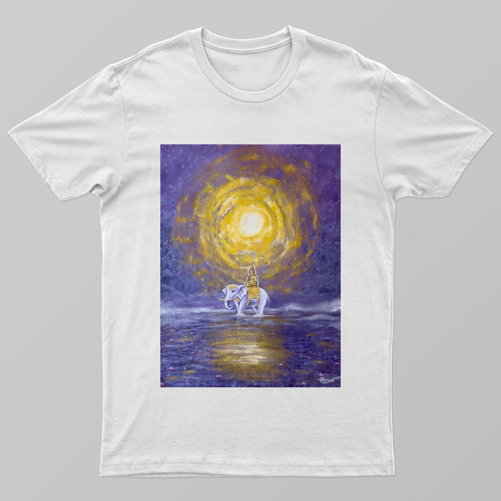The buddha Unisex T-shirt by Theja