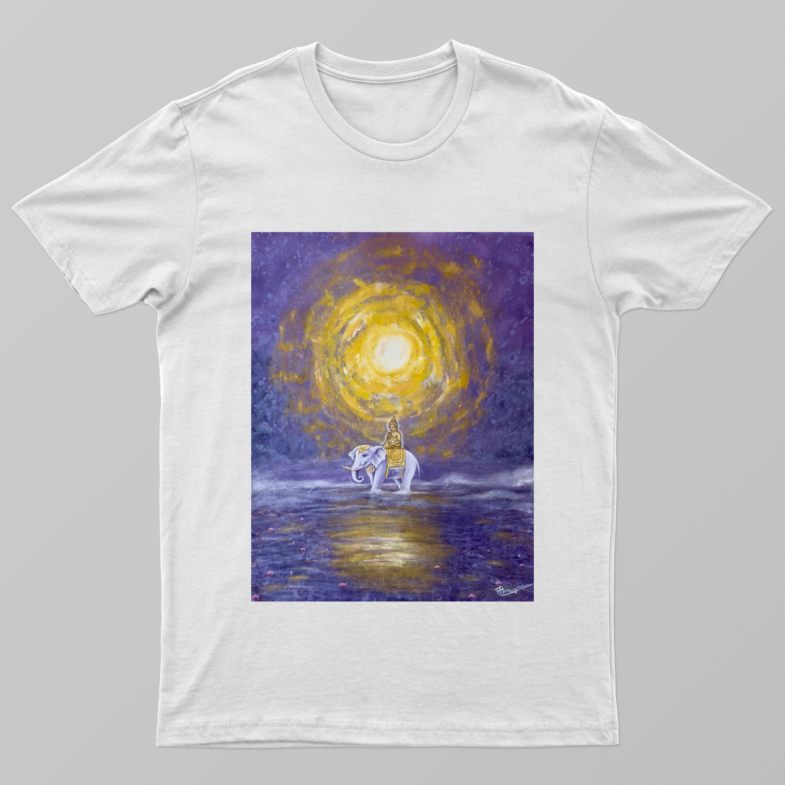 The buddha Unisex T-shirt by Theja