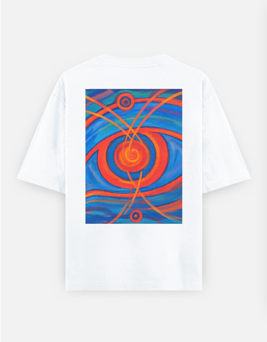 I see it all Oversized T-shirt (Back print) by @ananya.dibuja