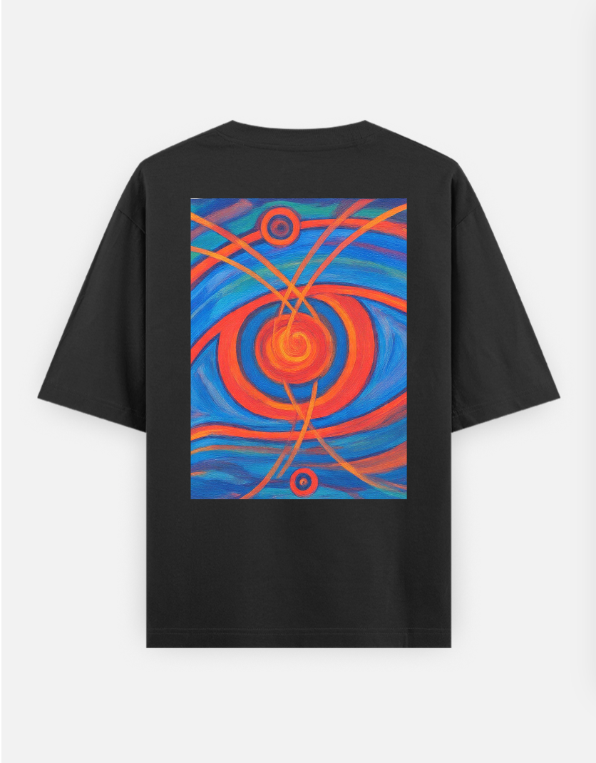 I see it all Oversized T-shirt (Back print) by @ananya.dibuja