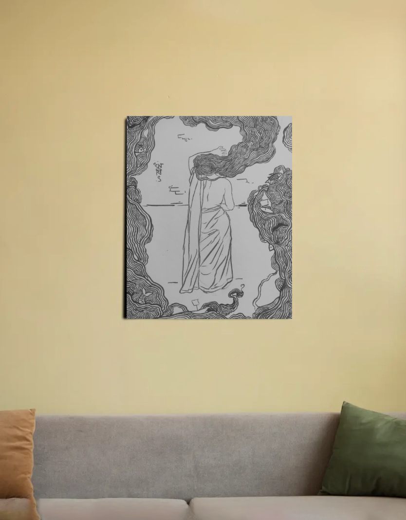 Rapunzel 16"x20" Canvas Poster by Rishit Chakraborty
