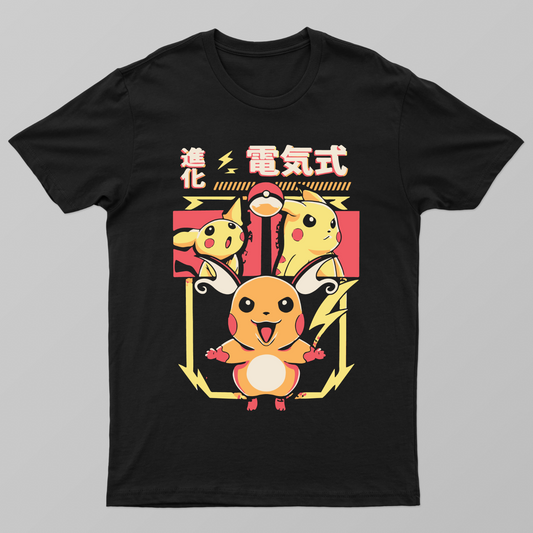 Pikachu Raichu Unisex T-shirt by @diegoingaway