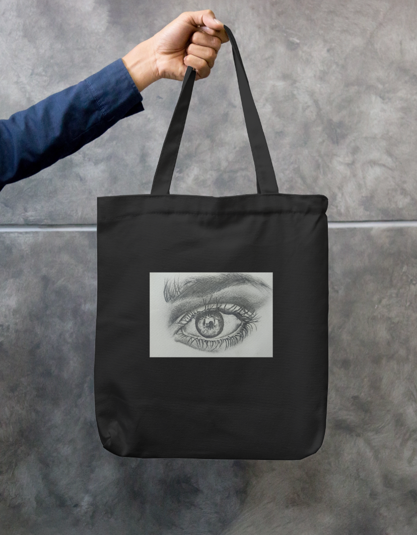 Eye Zipper Tote Bag by Pri