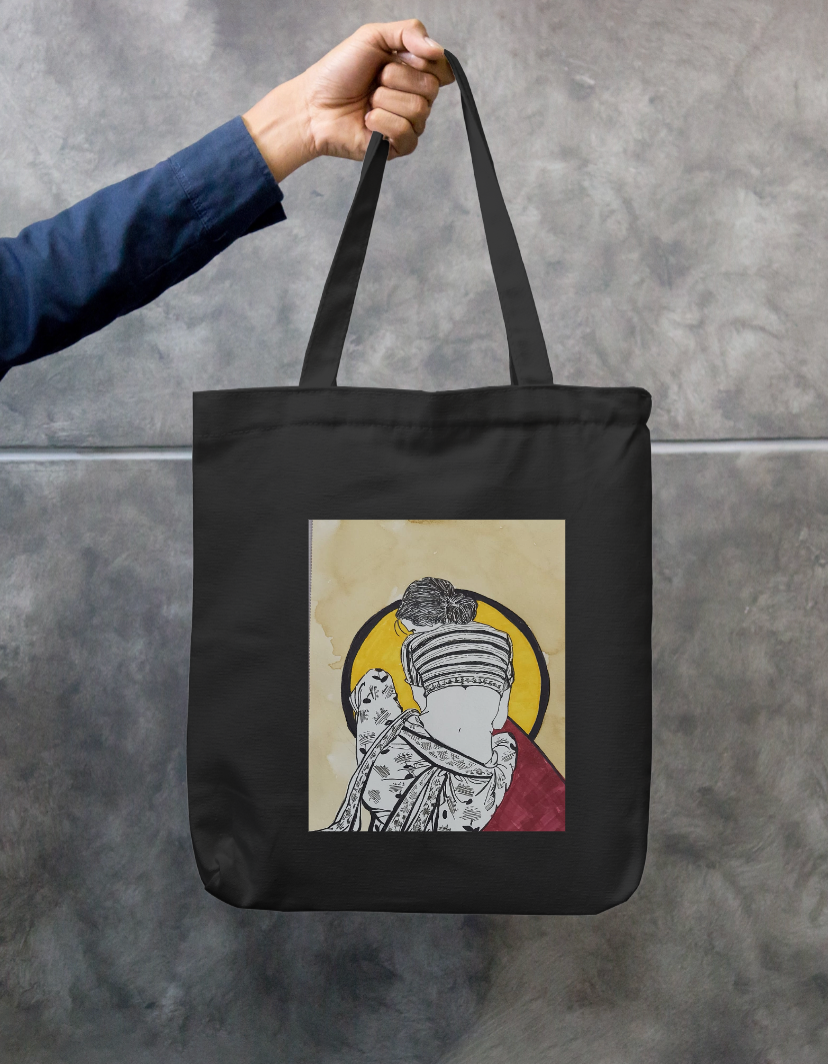 Serene Solitude Zipper Tote Bag by Ujaan Ray