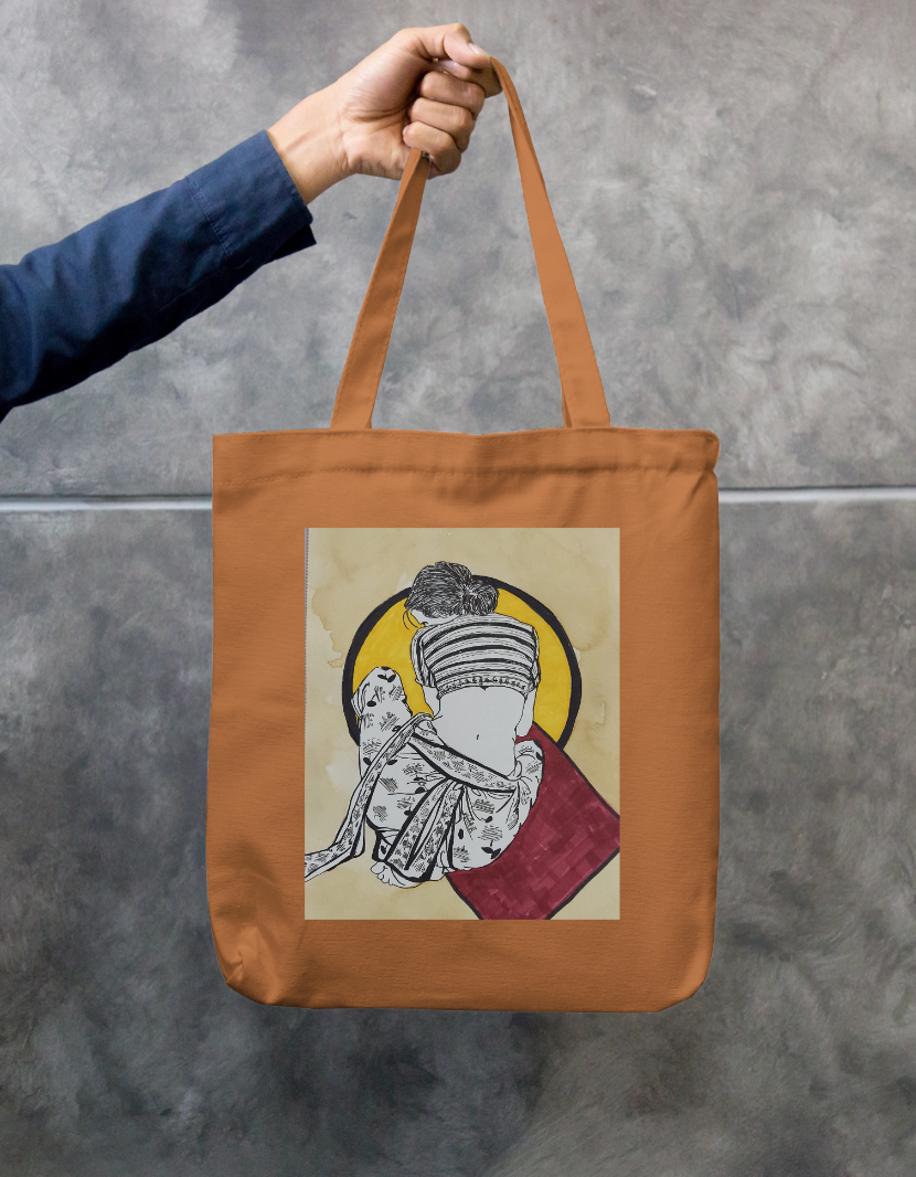 Serene Solitude Zipper Tote Bag by Ujaan Ray