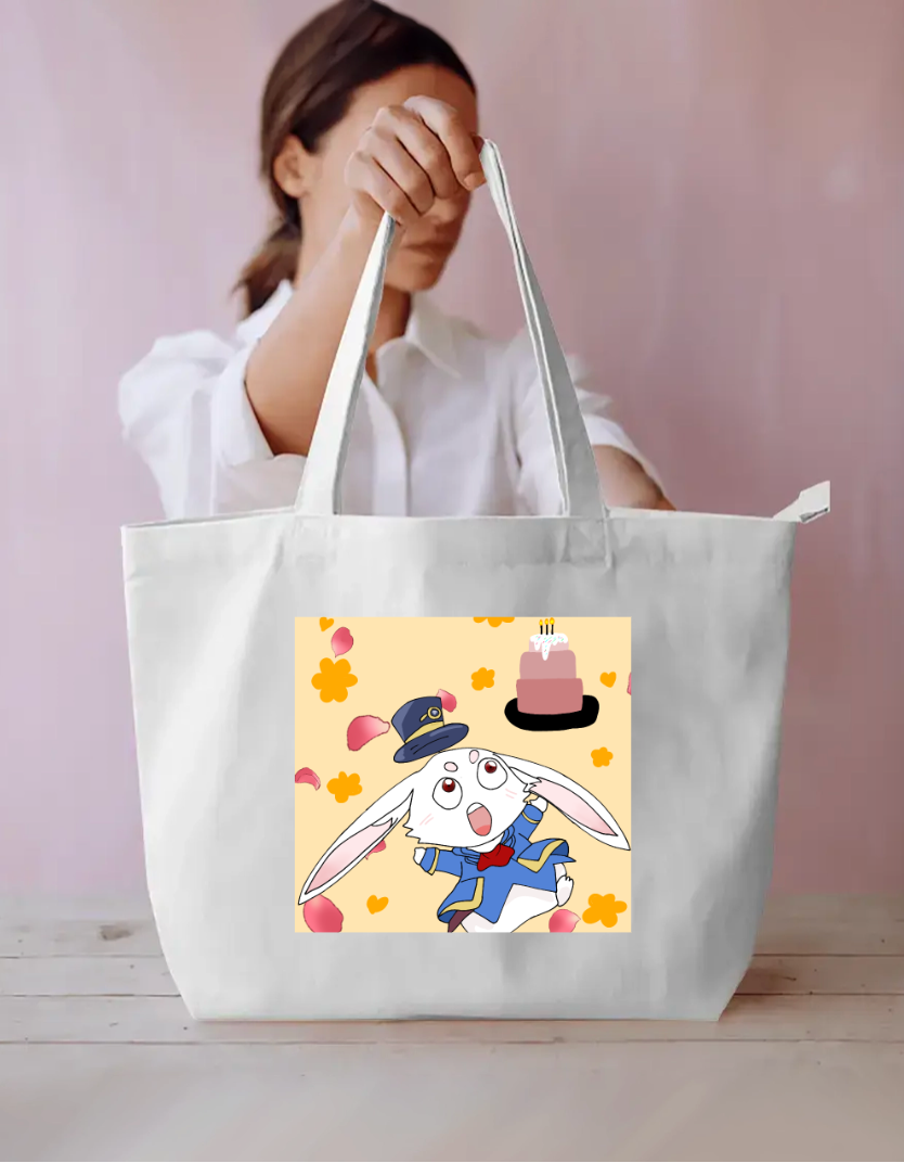 Cute rabbit Everyday Large Tote Bag by Tanishka