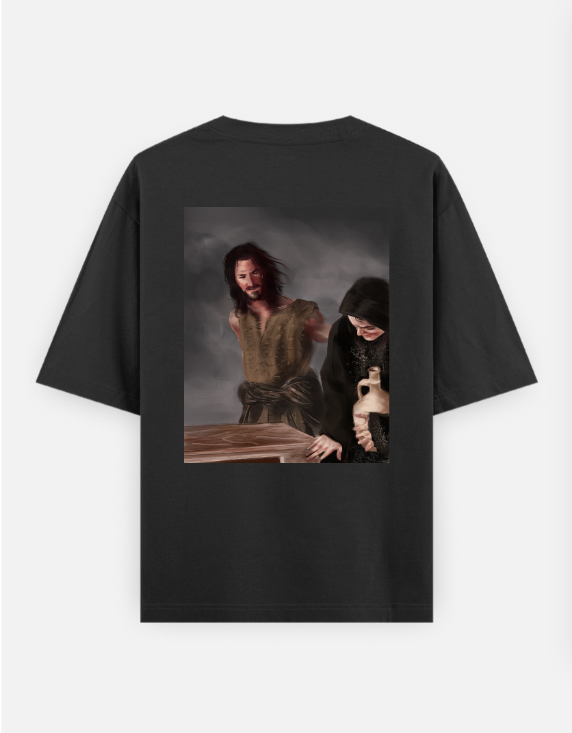 Religious Youth T-Shirt Oversized T-shirt (Back print) by Henry ramchhana