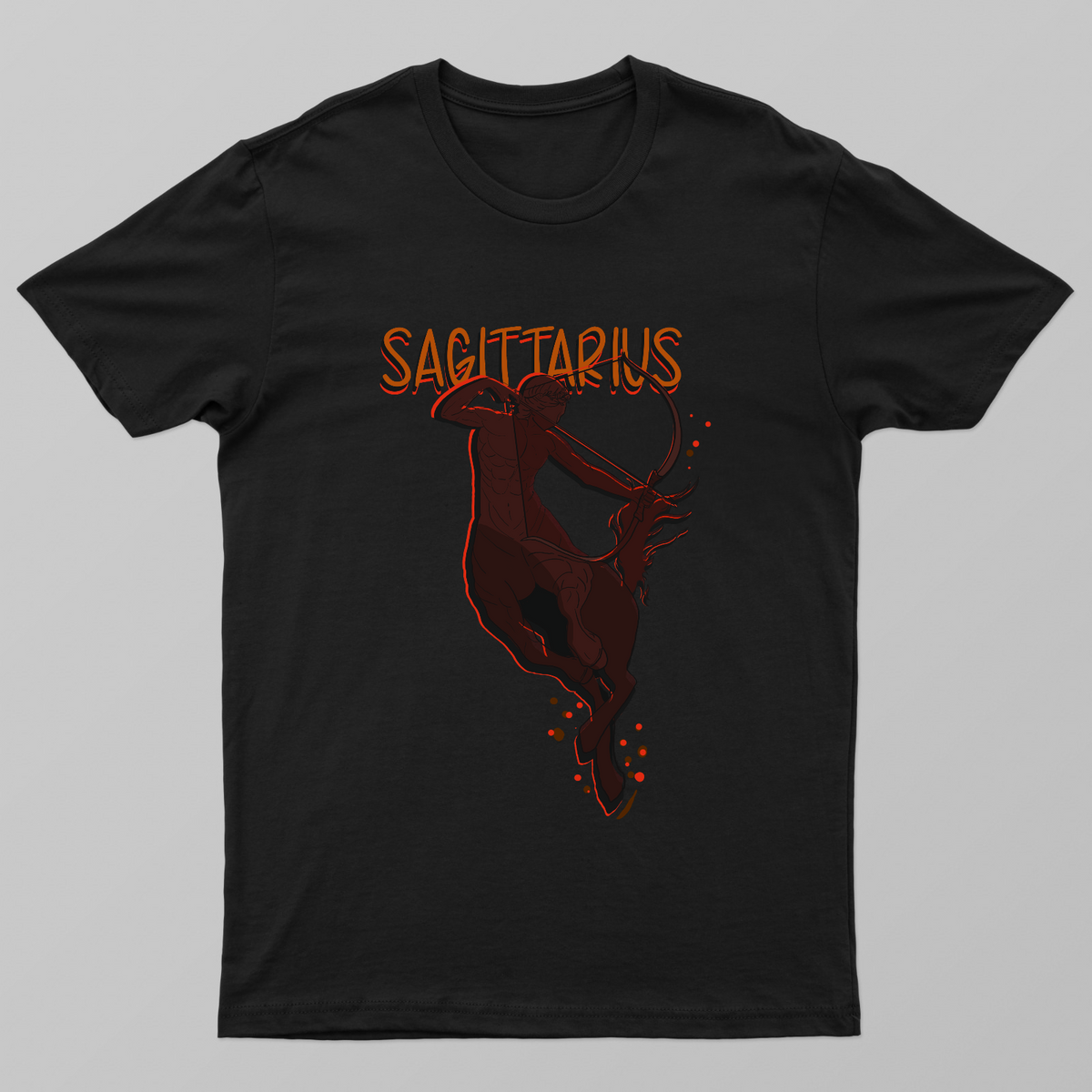 Sagittarius (Zodiac) Unisex T-shirt by @mizo_doodles_humour