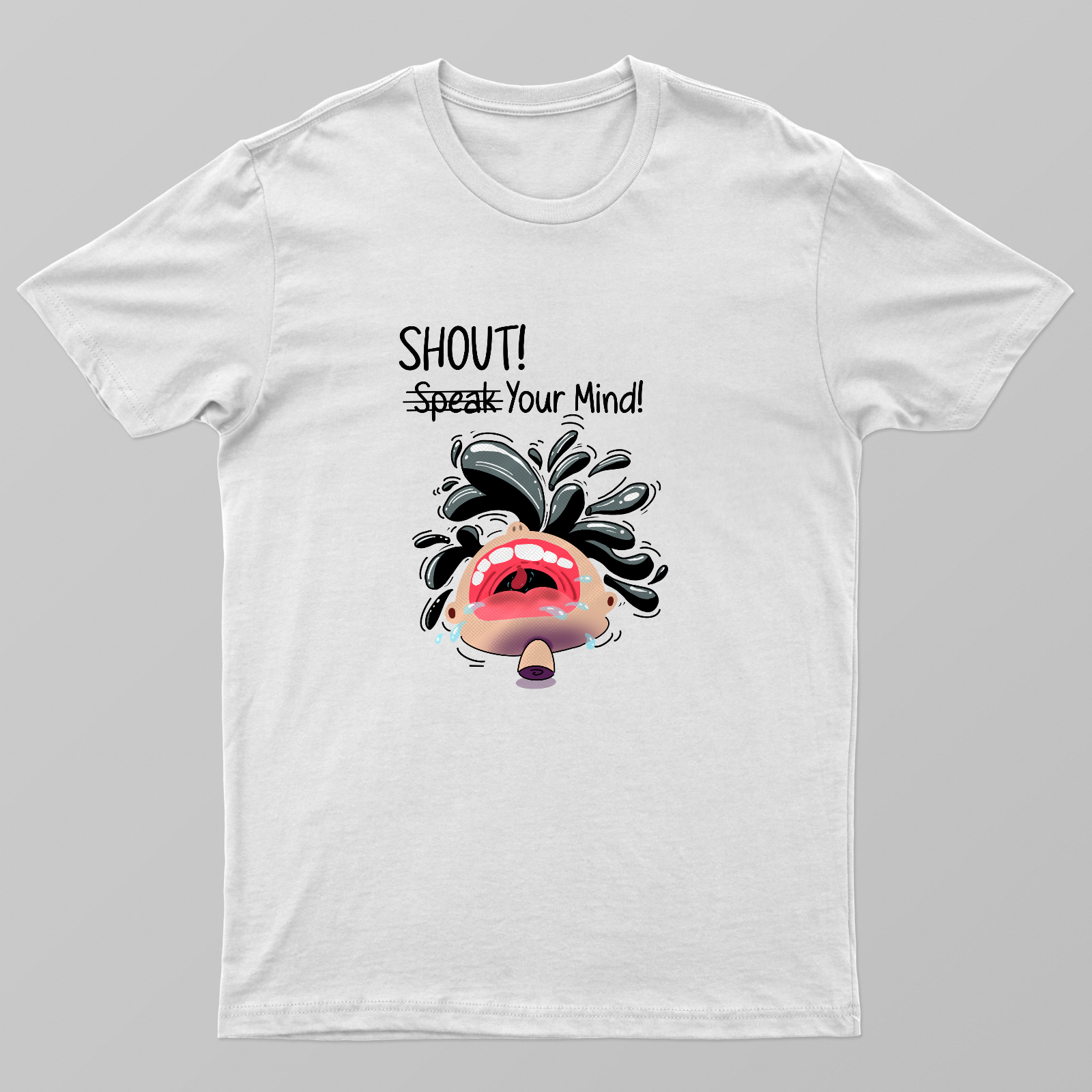 Shout your mind Unisex T-shirt by @mizo_doodles_humour