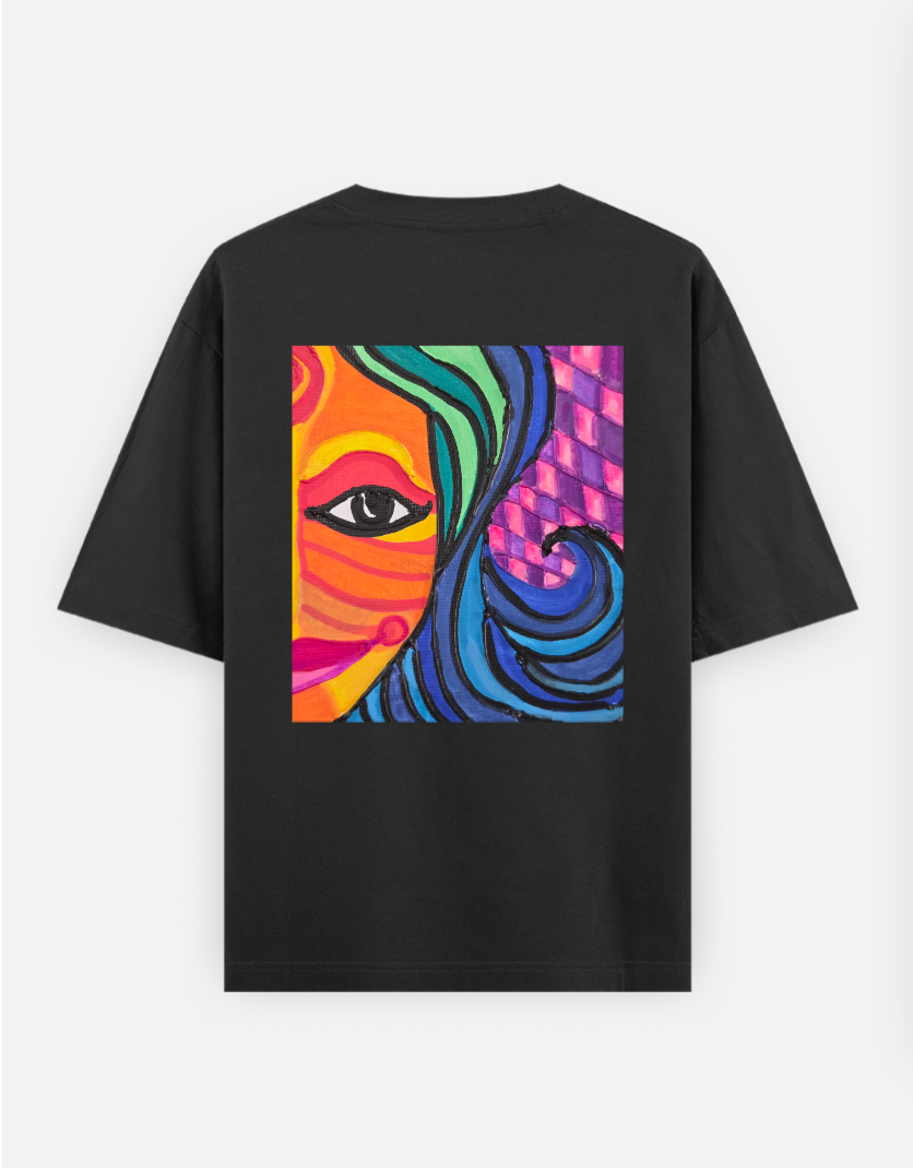 ARJUN Oversized T-shirt (Back print) by AbhaAxa