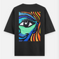 Avatar Oversized T-shirt (Back print) by AbhaAxa