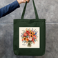 Flower bouquet Tote Bag Zipper Tote Bag by @_digital_scribbler_