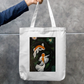 Koi fish printed tote bag Zipper Tote Bag by @palettebyshreyaa